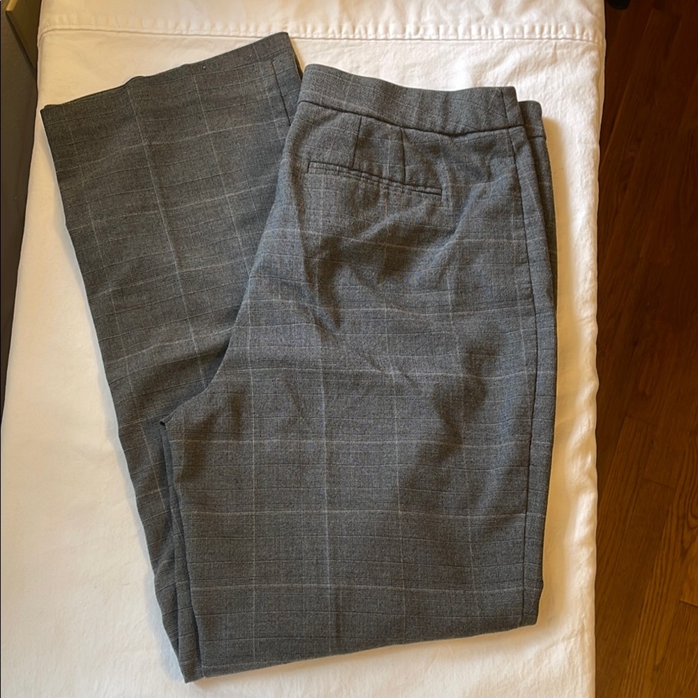 Gray Plaid Trousers